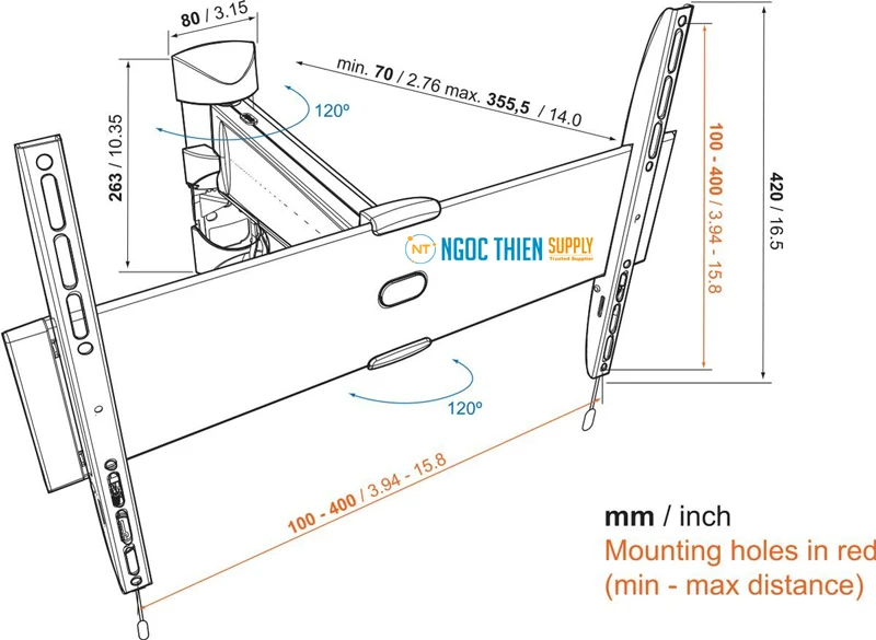 Giá đỡ TV treo tường Vogel's BASE 25 M