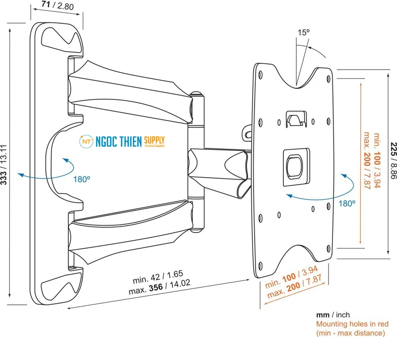 Giá đỡ TV treo tường Vogel's BASE 45 S