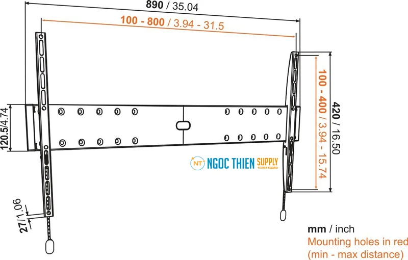 Giá đỡ TV treo tường Vogel's BASE 05 L
