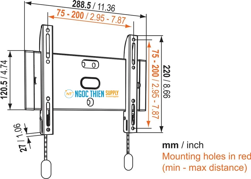Giá đỡ TV treo tường Vogel's BASE 05 S