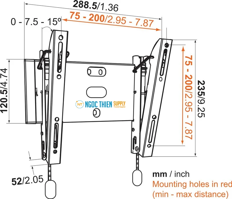 Giá treo TV nghiêng Vogel's BASE 15 S