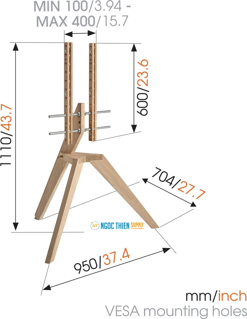 Chân đế TV trên sàn Vogel's NEXT OP1