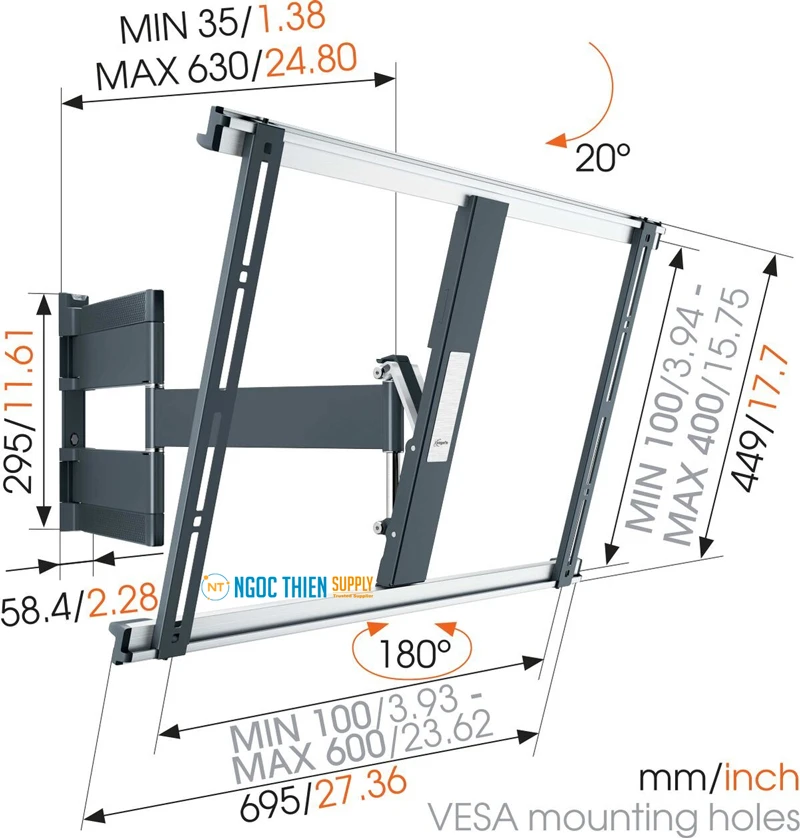 Giá đỡ TV treo tường Vogel's THIN 545