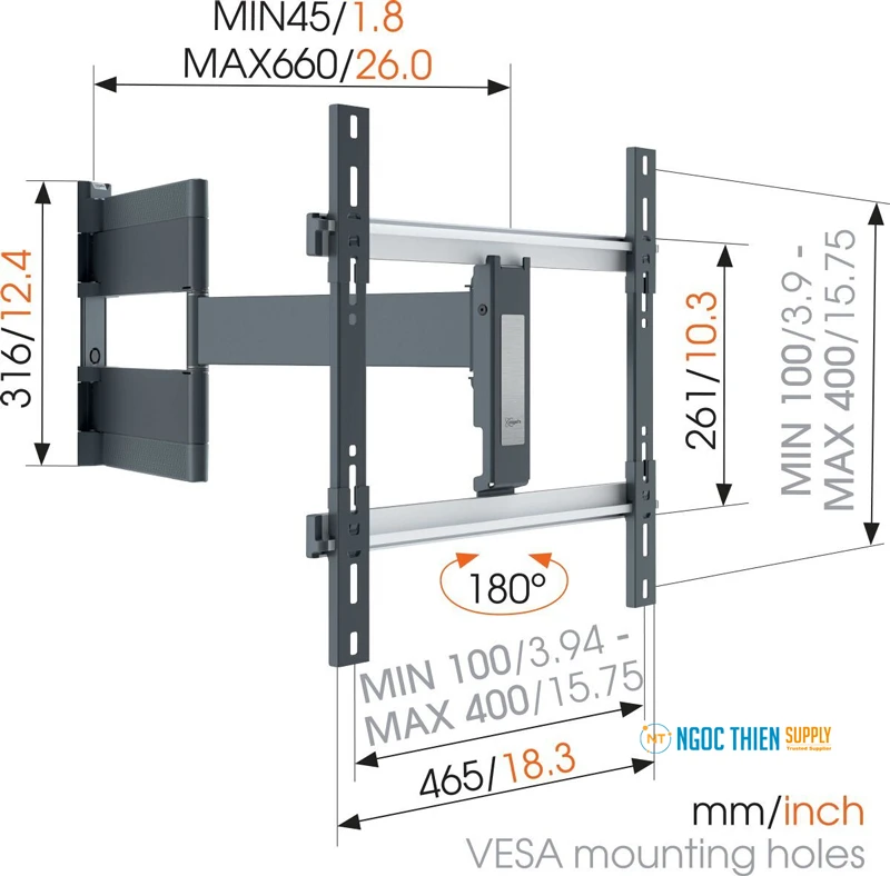 Giá đỡ TV treo tường Vogel's THIN 546