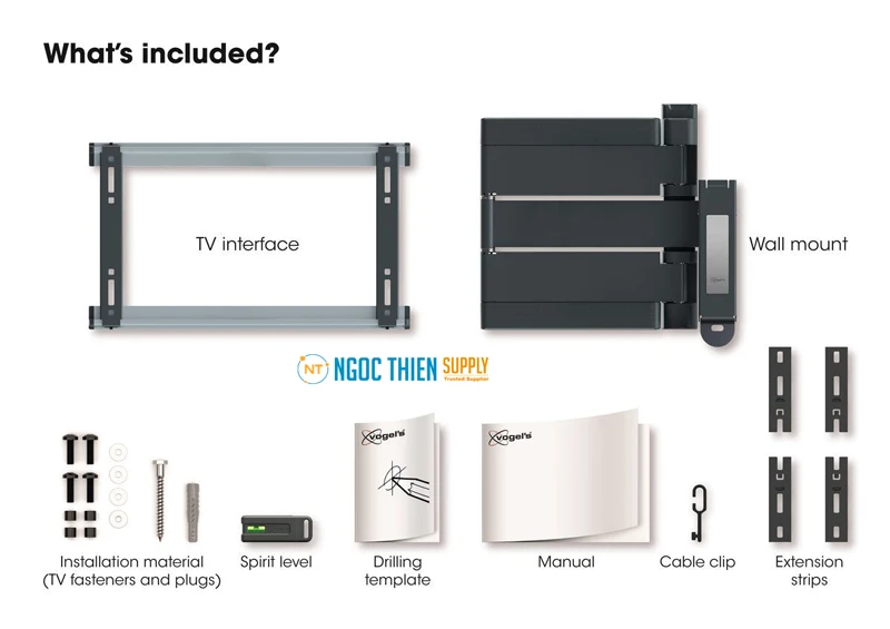 Hộp sản phẩm Vogel's THIN 546 bao gồm những gì? 