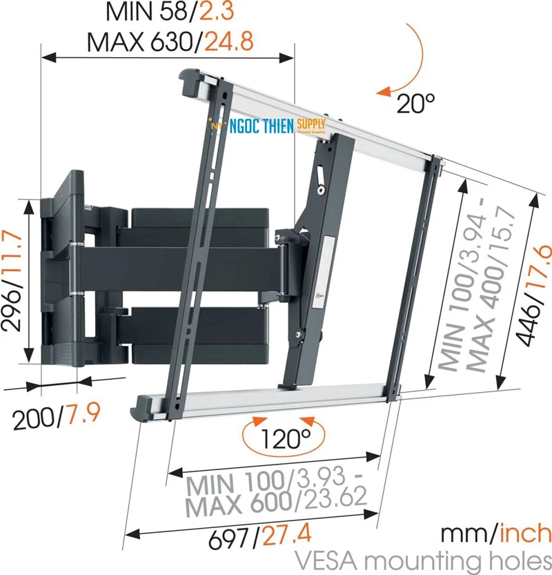 Giá đỡ TV treo tường Vogel's THIN 550