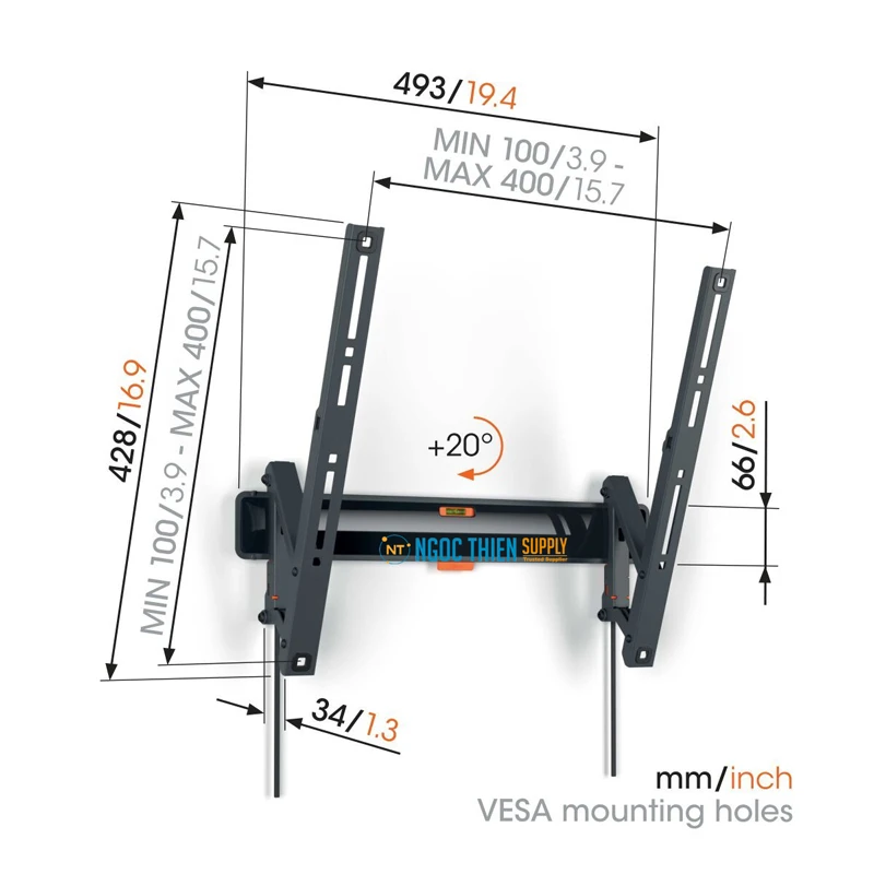 Giá treo TV nghiêng Vogel's TVM 3415
