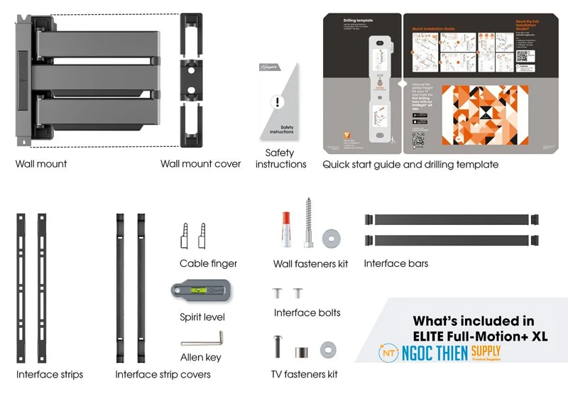 Thông số kỹ thuật giá treo tường TV Vogels TVM 5845