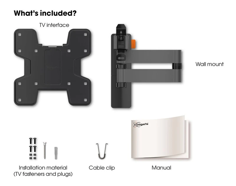 Hộp sản phẩm Vogel's WALL 3145 bao gồm những gì?