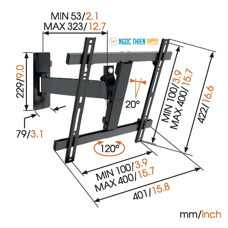 Giá đỡ TV treo tường Vogel's WALL 3225