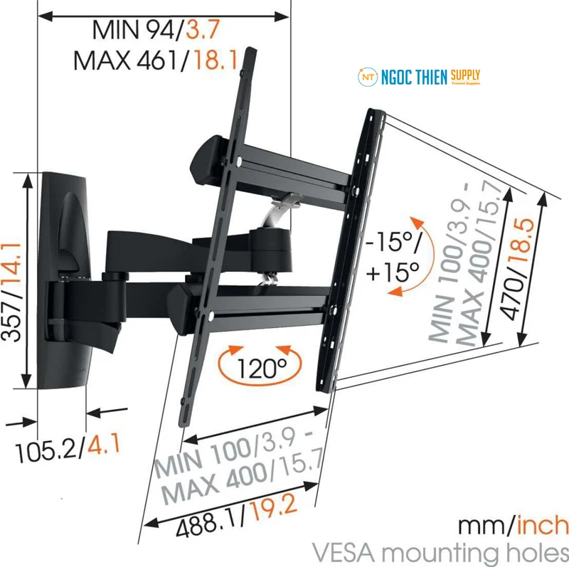 Giá đỡ TV treo tường Vogel's WALL 3250