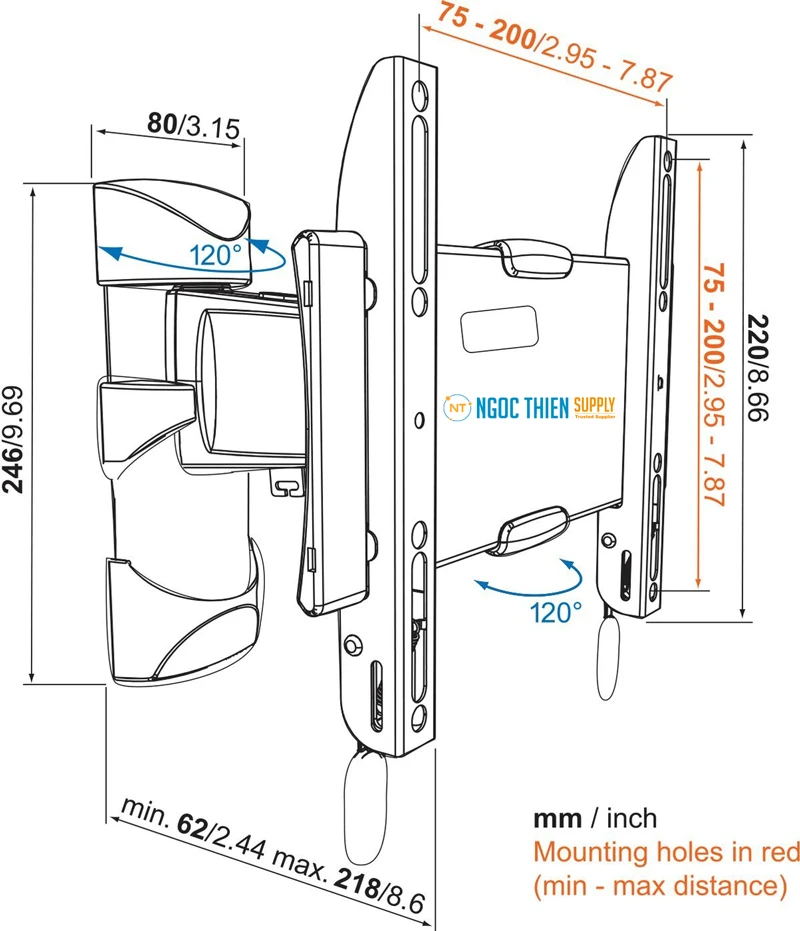 Giá đỡ TV treo tường Vogel's BASE 25 S