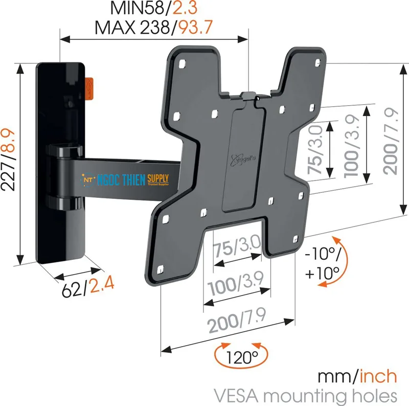 Giá đỡ tivi treo tường Vogel's WALL 3125