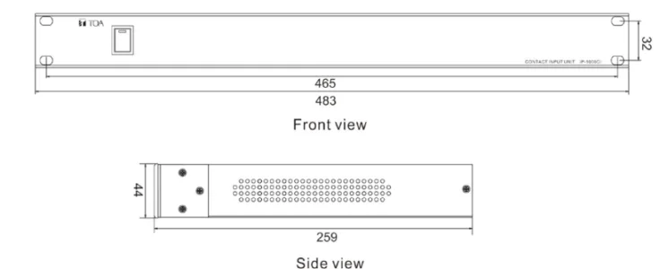 Mat truoc va mat ben IP-1000CI