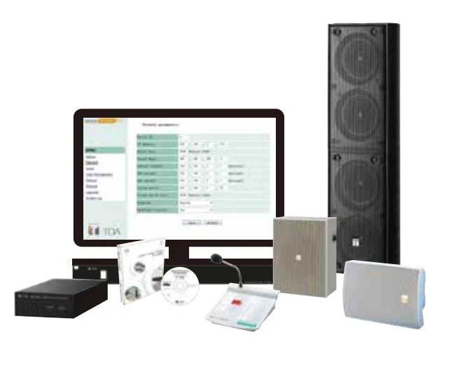 Thành phần trong hệ thống âm thanh TOA IP-1000
