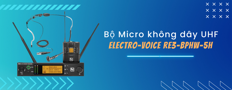 bộ micro không dây electro-voice re3-bphw-5h