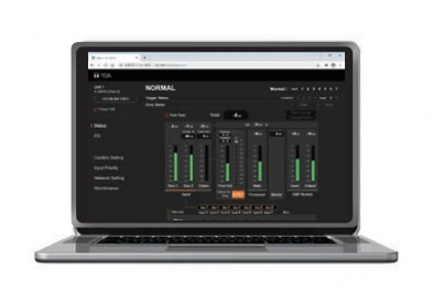 Giao diện trình duyệt web series TOA A-3600D