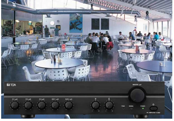 Ứng dụng amply liền mixer A-2240 H trong quán ăn