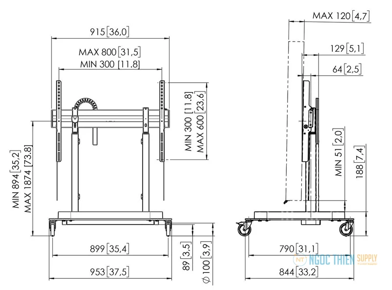 Giá đỡ màn hình Vogel's RISE 5208