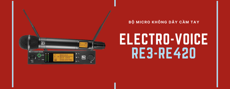 bộ micro không dây cầm tay electro-voice re3-re420