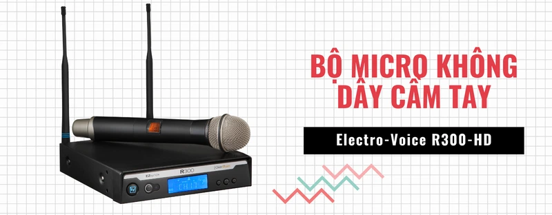bộ micro không dây ev r300-hd