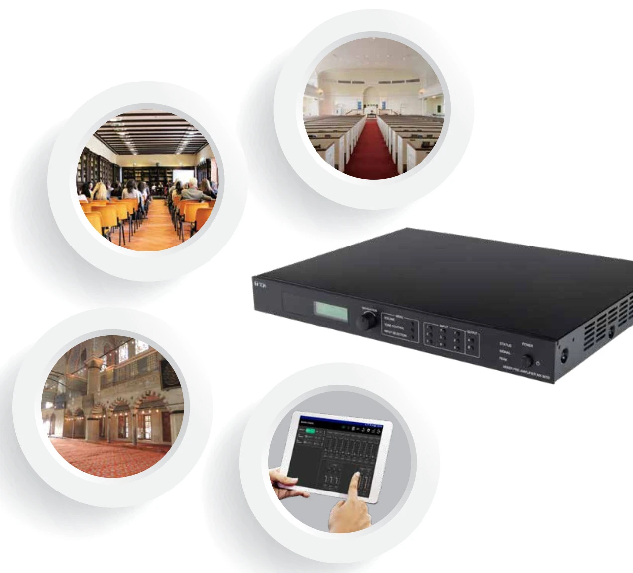 Ứng dụng Bộ Mixer tiền khuếch đại MX-9200-AS