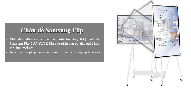 chân đế bảng tương tác samsung flip 55 inch là gì