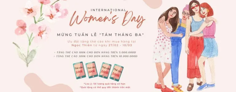 chuong trinh khuyen mai 8-3