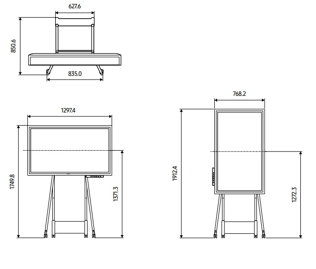 thông số kỹ thuật samsung flip 2 wm55r 55 inch
