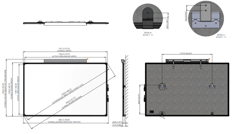 thông số màn hình promethean activboarch touch