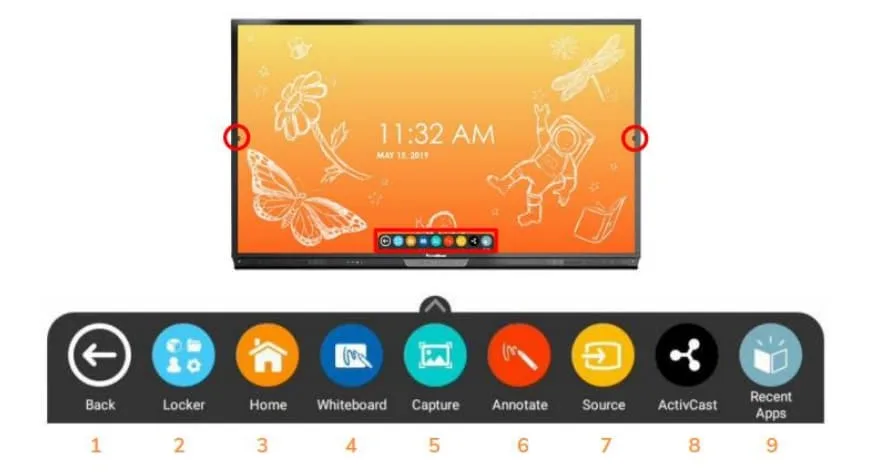 cách sử dụng menu ứng dụng