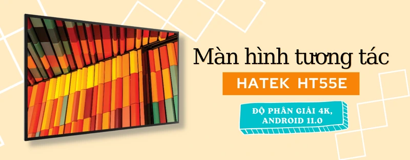 giới thiệu màn hình tương tác hatek ht55e là gì