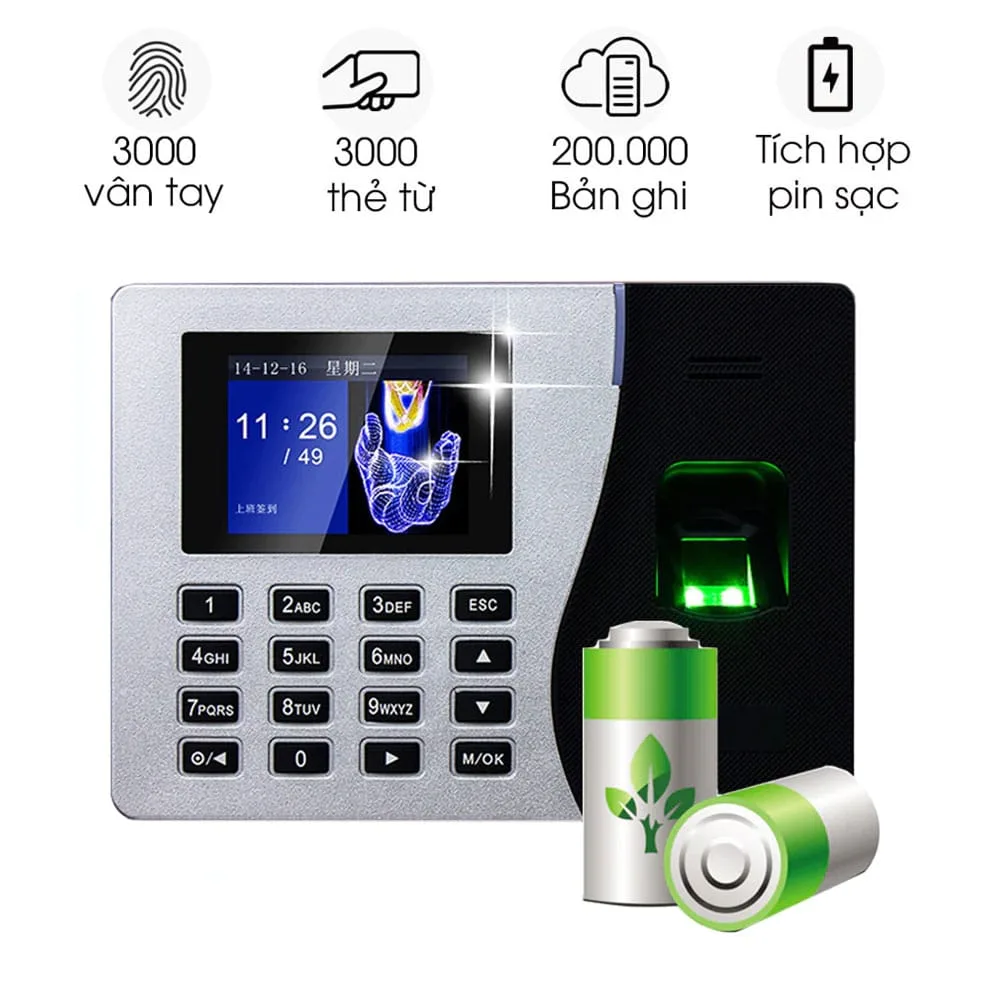 máy chấm công ronald jack tx200