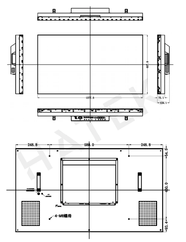 thông số màn hình hatek ht5518lvw