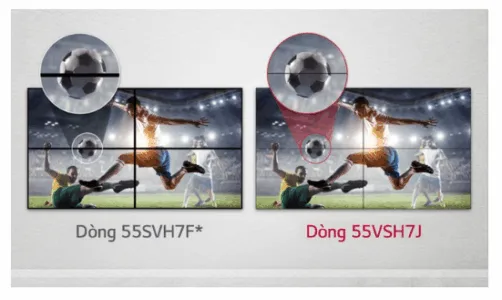 Màn hình 55VSH7J giảm khoảng cách hình ảnh