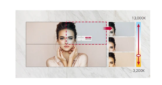 Màn hình LG 55VM5J-H điều chỉnh màu sắc dễ dàng