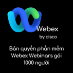 Bản quyền phần mềm Webex Webinars 1000 người