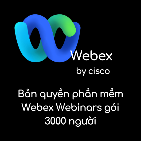 Bản quyền phần mềm Webex Webinars gói 3000 người