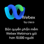 Bản quyền phần mềm Webex Webinars hơn 10000 người