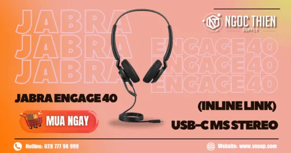Tai nghe Jabra Engage 40 Inline Link USB-C MS Stereo