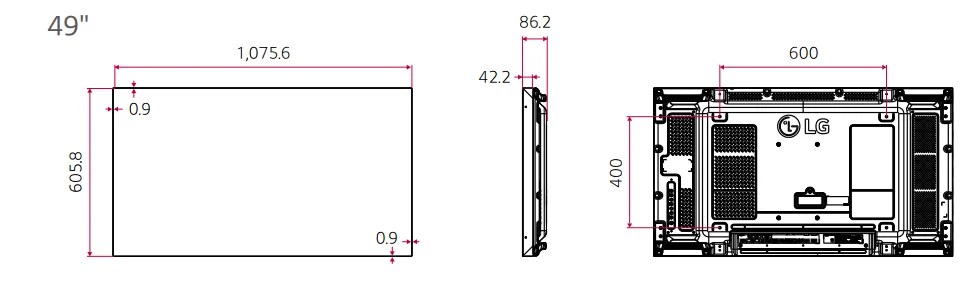 Kích thước 49VM5E-A