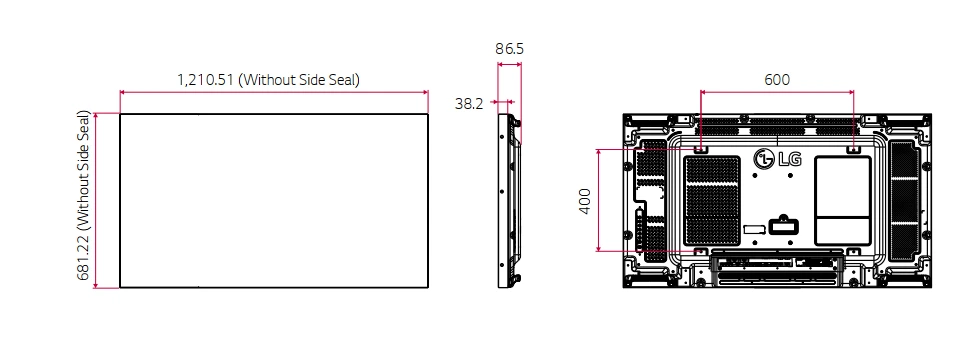 Kích thước LG 55SVM5F-H