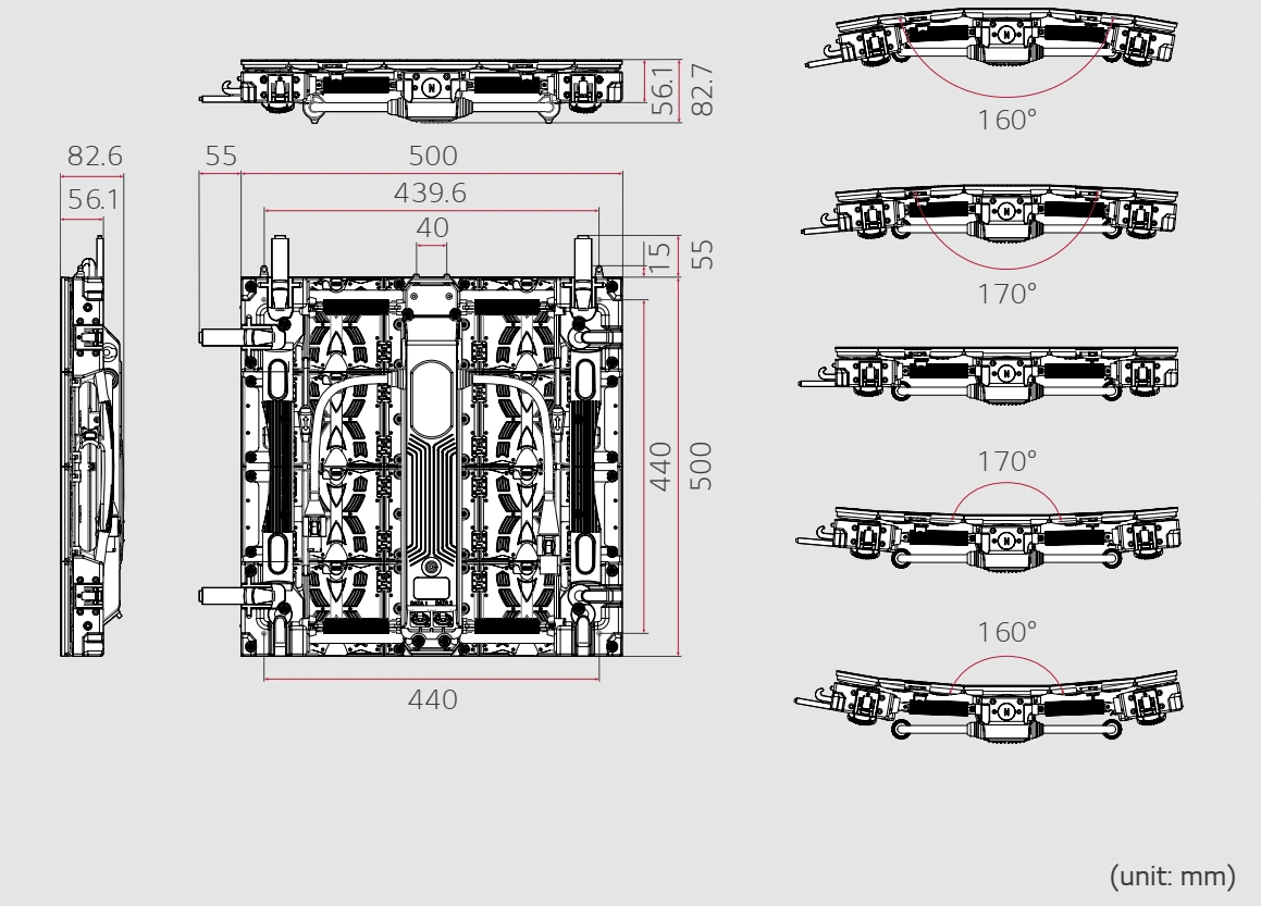 Kích thước màn hình LAC Curved
