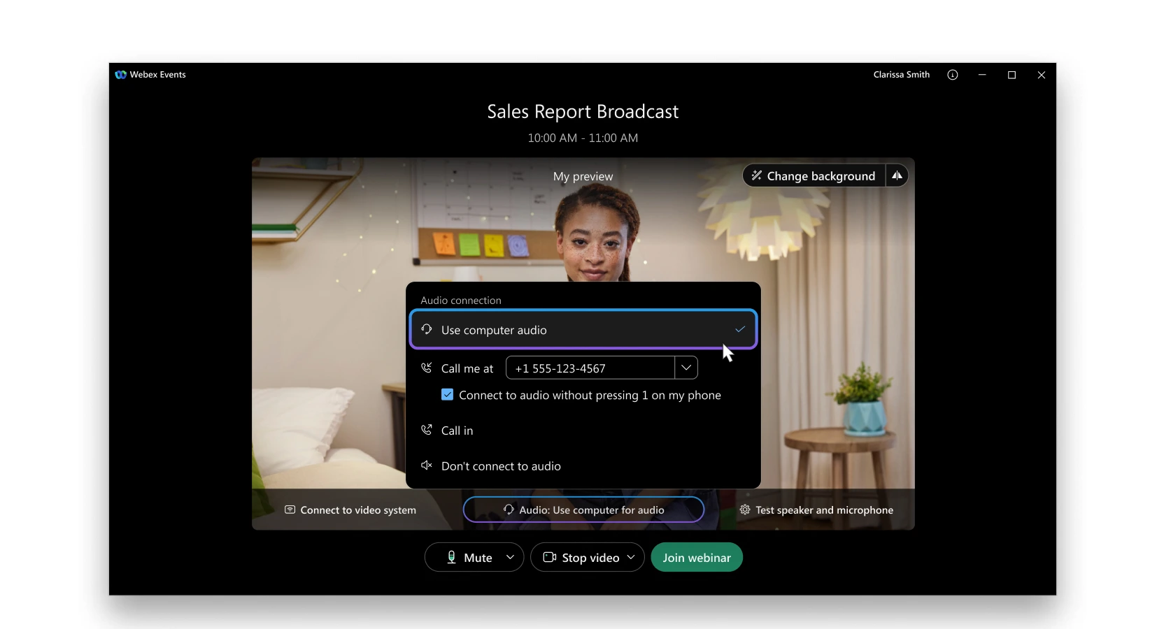 Tham dự Webex Webinars 3000 người