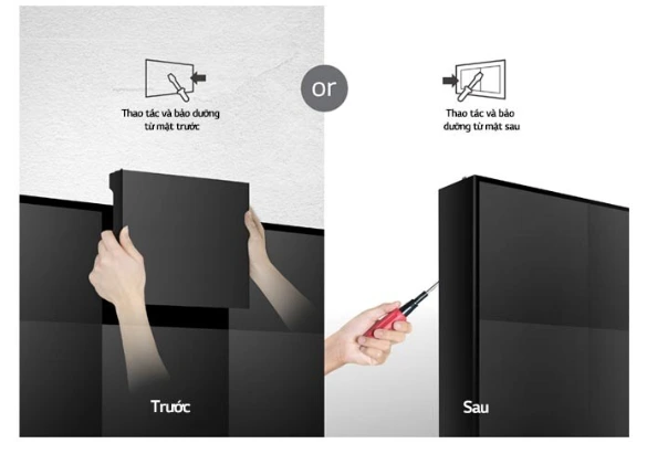 Thao tác từ cả hai mặt trước và sau