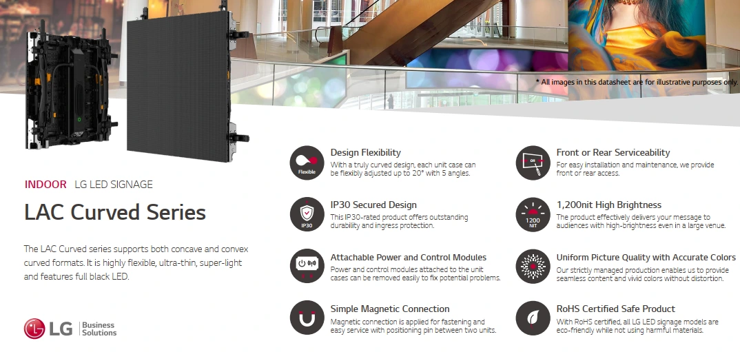 Tính năng của dòng màn hình LG LAC Curved