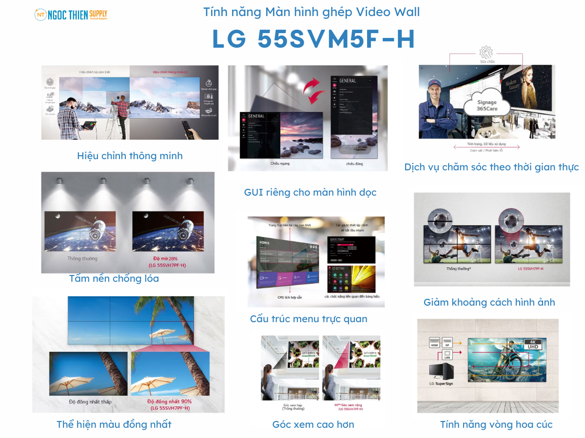 Tính năng màn hình ghép LG 55SVM5F-H