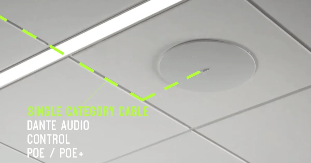 Shure MXN5W-C hỗ trợ PoE