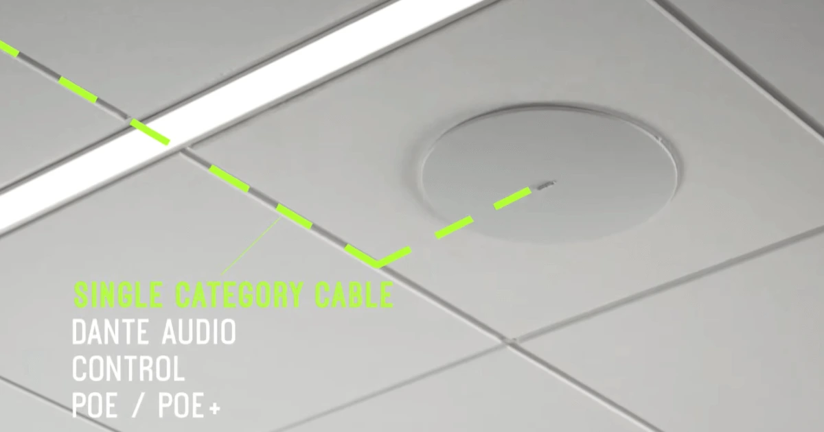 Shure MXN5W-C hỗ trợ PoE