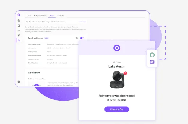 Tự động hóa với các cảnh báo với sync plus